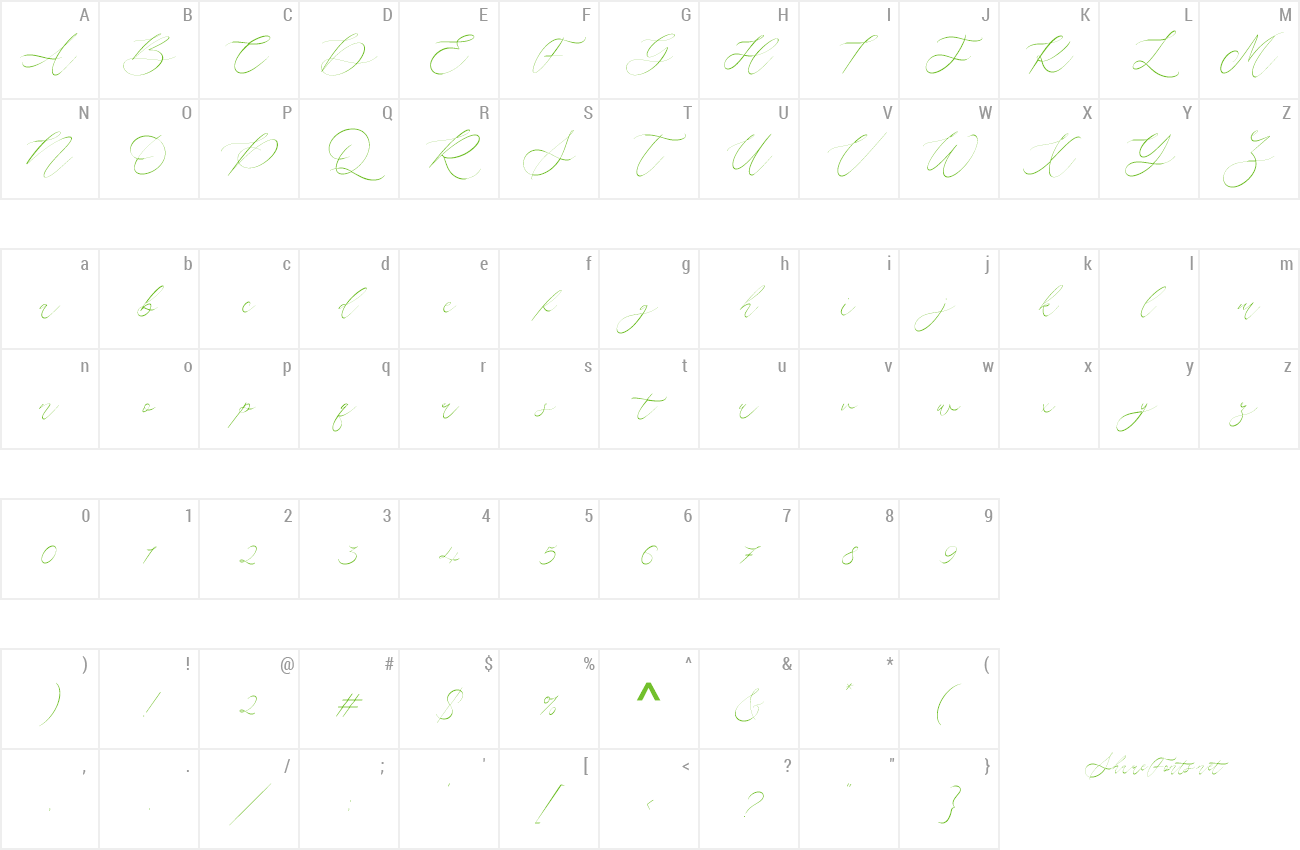 Font Camila Raindrop preview